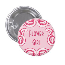 Deco rose "demoiselle de honneur " badges avec agrafe