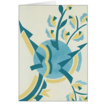 Deco Teal Carte De Vœux