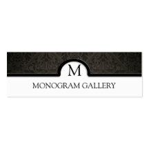 Décorateur intérieur de damassé noire élégante carte de visite