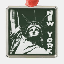 Décoration de souvenir de New York d'ornement de N