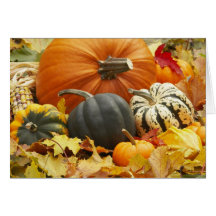 Décoration d'octobre carte