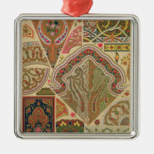 Décoration indienne, plat XIX 'd'Orna polychrome Ornement
