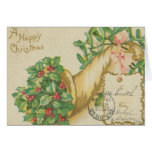 Décorations vintages de Noël Carte De Vœux