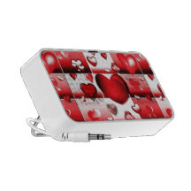 Decorative Love Hearts Travel Speaker