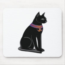 Déesse Bastet de chat égyptien Tapis De Souris