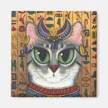 Déesse de filasse, aimant d'art de chat de Bastet 