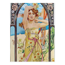 Déesse de marguerite carte postale