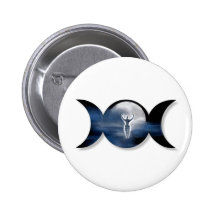 Déesse triple de lune badge
