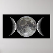 Déesse triple de lune affiches
