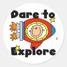 Défi d'astronaute pour explorer des T-shirts et de Adhésif
