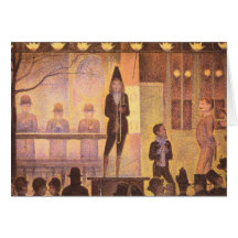 Défilé de cirque par Georges Seurat Cartes De Vœux