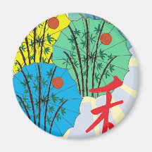 Défilé de parasol magnets