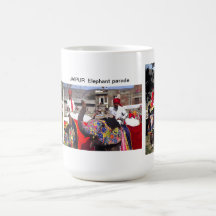 DÉFILÉ JAIPUR INDE D'ÉLÉPHANT TASSE