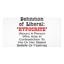 Définition de libéral = d'hypocrite photocarte personnalisée