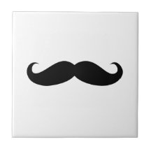 Déguisement de moustache drôle carreau