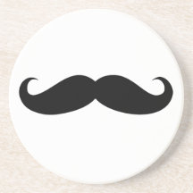 Déguisement de moustache drôle dessous de verre