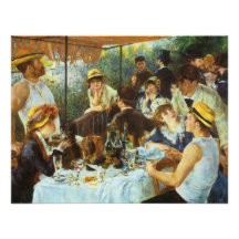 Déjeuner de la partie de canotage par Pierre Renoi Invitations