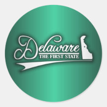 Delaware State of Mine Round Sticker