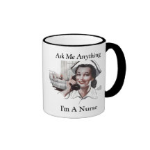 Demandez-moi quelque chose - je suis une infirmièr mug