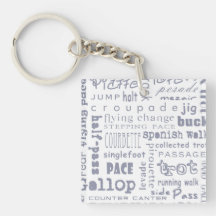 Démarches de cheval porte-clefs