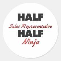 Demi de représentant de commerce demi de Ninja Autocollants