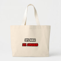 Demi de super héros d'infirmière… à moitié sac fourre-tout