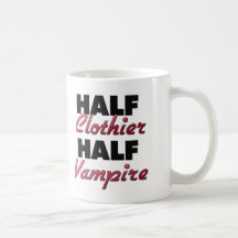 Demi de vampire de demi de drapier tasse à café