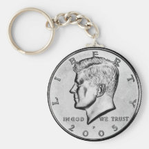 Demi-dollar de Kennedy Porte-clefs