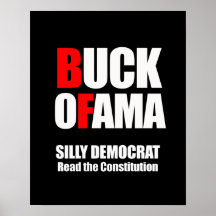 Démocrate idiot, a lu la constitution poster