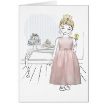 Demoiselle de honneur de Merci Cartes De Vœux