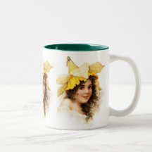 Demoiselle de honneur en jaune mug