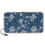 Denim floral sur le filet haut-parleurs PC
