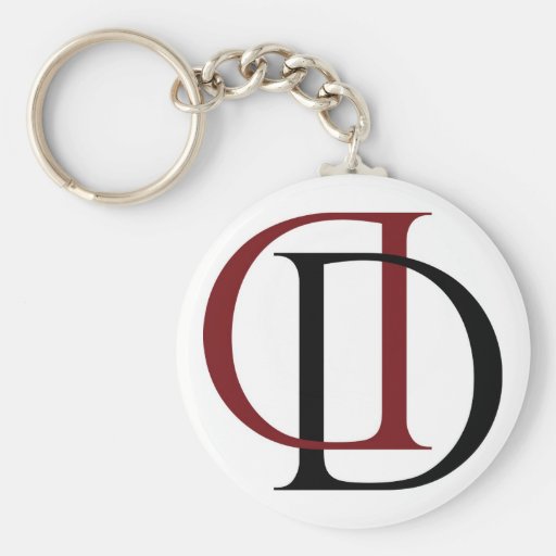 Densité double Keychain Porte-clefs