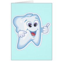 Dent heureuse saine cartes