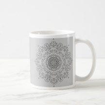 Dentelle argentée tasse