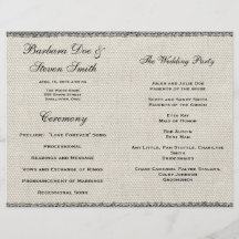 Dentelle blanche vintage et toile de mariage prospectus