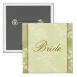 Dentelle de vert sauge badges avec agrafe