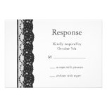 Dentelle française RSVP (blanche) Invitations Personnalisées