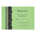 Dentelle française RSVP (vert) Invitations Personnalisées