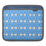 Dentelle vintage de nouveau d'art dans le bleu de  poches iPad