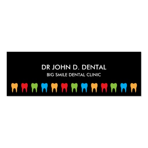 Dentiste, affaires dentaires ou carte de profil carte de visite