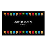 Dentiste, affaires dentaires ou carte de profil cartes de visite professionnelles