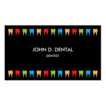 Dentiste, affaires dentaires ou carte de profil cartes de visite professionnelles