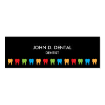 Dentiste, affaires dentaires ou carte de profil cartes de visite professionnelles