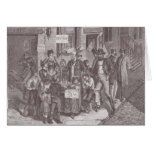 Dentiste du 19ème siècle de rue à New York - antiq Carte
