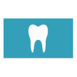 Dentiste minimaliste turquoise de dent blanche den modèle de carte de visite