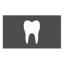 Dentiste minimalistic simple de dent blanche denta modèles de cartes de visite