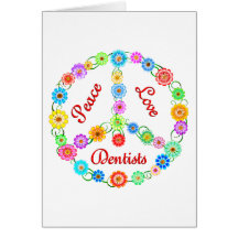 DENTISTES D'AMOUR DE PAIX CARTES DE VŒUX