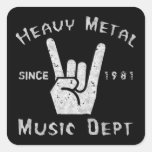 Département de musique de métaux lourds autocollants