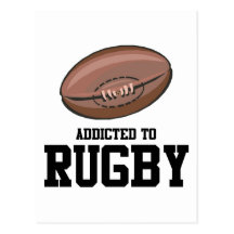 Dépendant au rugby cartes postales